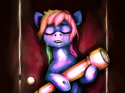 Size: 5000x3729 | Tagged: safe, artist:sharpieboss, rainbow dash, g4, female, solo, telescope