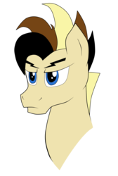 Size: 732x1091 | Tagged: safe, artist:illusiveelusive, oc, oc only, oc:ramzy, pony, head only, mohawk, ramirez, solo, stare