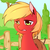 Size: 900x900 | Tagged: safe, artist:cold-blooded-twilight, big macintosh, earth pony, pony, g4, colt, lil macintosh, male, solo