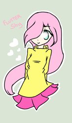 Size: 684x1167 | Tagged: safe, artist:masamlicious, fluttershy, human, g4, female, humanized, solo