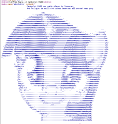 Size: 550x578 | Tagged: safe, artist:glancojusticar, twilight sparkle, g4, adorkable, ascii, cute, dork, female, portrait, smiling, solo, text