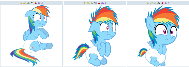 1047000 - safe, artist:megarainbowdash2000, rainbow dash, pony, angry, baby,  baby dash, baby pony, baby rainbow dash, diaper, female, filly, filly  rainbow dash, foal, solo, younger - Derpibooru