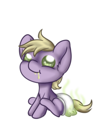 Size: 1031x1173 | Tagged: safe, artist:mondlichtkatze, koffing, pony, baby, crossover, diaper, messy diaper, pokémon, ponified, poop, simple background, solo, transparent background