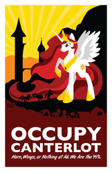 Size: 792x1224 | Tagged: safe, artist:archimer, princess celestia, g4, poster, propaganda