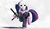 Size: 2500x1434 | Tagged: safe, artist:ncmares, twilight sparkle, alicorn, pony, g4, alternate hairstyle, clothes, female, gun, heat (film), hockey mask, levitation, mac-10, magic, mare, mask, payday, payday 2, raised hoof, solo, suit, suppressor, twilight sparkle (alicorn)