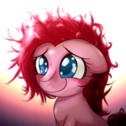 Size: 1000x1000 | Tagged: safe, artist:ushiro no kukan, pinkie pie, g4, female, messy mane, solo