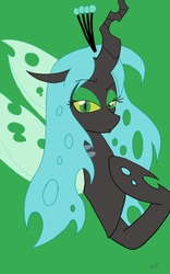 Size: 800x1280 | Tagged: safe, artist:theroyalprincesses, queen chrysalis, changeling, changeling queen, g4, bust, crown, female, jewelry, regalia, solo