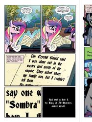 Size: 720x960 | Tagged: safe, idw, king sombra, princess cadance, twilight sparkle, alicorn, pony, fiendship is magic #1, g4, my little pony: fiendship is magic, spoiler:comic, duo, female, mare, preview, sisters-in-law, twilight sparkle (alicorn)