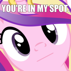 Size: 4800x4800 | Tagged: safe, princess cadance, g4, :|, absurd resolution, close-up, extreme close-up, face, hi anon, looking at you, meme