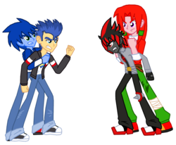 Size: 1024x842 | Tagged: safe, artist:ferrokiva, flash sentry, equestria girls, g4, commission, crossover, equestria girls-ified, knuckles the echidna, male, shadow the hedgehog, sonic the hedgehog, sonic the hedgehog (series)