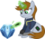 Size: 2054x1775 | Tagged: safe, artist:outlawedtofu, oc, oc only, oc:littlepip, pony, unicorn, fallout equestria, chest of harmony, clothes, fanfic, fanfic art, female, frown, glare, glowing horn, hooves, horn, jumpsuit, levitation, lockpicking, magic, mare, pipbuck, screwdriver, simple background, sitting, solo, telekinesis, transparent background, vault suit, vector