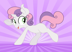 Size: 5483x4000 | Tagged: safe, artist:ambassad0r, artist:dfectivedvice, sweetie belle, pony, unicorn, g4, absurd resolution, female, solo, sunburst background, vector