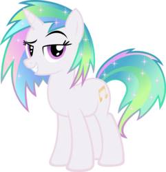 Size: 5000x5178 | Tagged: safe, artist:jonathanmdful, artist:moongazeponies, dj pon-3, princess celestia, vinyl scratch, pony, g4, absurd resolution, dreamworks face, female, fusion, mare, recolor, simple background, solo, transparent background, vector