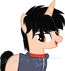 Size: 600x654 | Tagged: safe, artist:katsubases, artist:senpaisky, pony, big hero 6, hiro hamada, ponified, solo