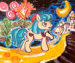 Size: 1639x1371 | Tagged: source needed, safe, artist:snow, coco pommel, earth pony, pony, g4, female, solo, traditional art