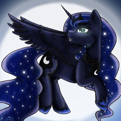 Size: 720x720 | Tagged: safe, artist:juniormintotter, princess luna, pony, g4, female, solo