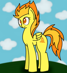 Size: 984x1066 | Tagged: safe, artist:kaimillerlps, spitfire, pony, g4, female, solo