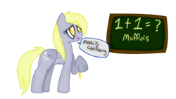 Size: 1920x1080 | Tagged: safe, artist:kaimillerlps, derpy hooves, pegasus, pony, g4, female, mare, math, solo