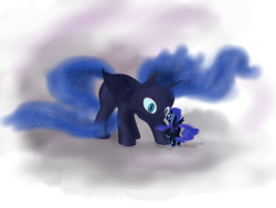 Size: 2368x1792 | Tagged: safe, artist:kwendynew, nightmare moon, pony, g4, duo, self ponidox