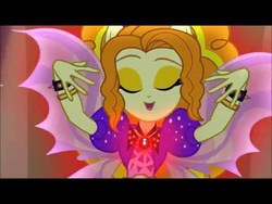 Size: 480x360 | Tagged: safe, screencap, adagio dazzle, equestria girls, g4, fin wings, hocus pocus (film), i put a spell on you, pmv, ponied up, song, under our spell, youtube link