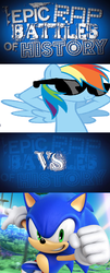 Size: 412x1022 | Tagged: safe, rainbow dash, g4, comic, crossover, epic rap battles of history, lyrics in the comments, male, sonic the hedgehog, sonic the hedgehog (series)