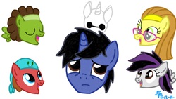 Size: 1920x1080 | Tagged: safe, artist:dabestpony, a canterlot wedding, g4, baymax, bbbff, big hero 6, frederick flamarion frederickson, gogo tomago, hilarious in hindsight, hiro hamada, honey lemon (big hero 6), ponified, wasabi (big hero 6)