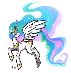 Size: 900x925 | Tagged: safe, artist:mojot, princess celestia, g4, cute, cutelestia, female, looking at you, pixiv, solo, spread wings