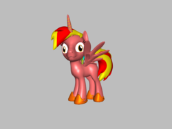 Size: 2000x1500 | Tagged: safe, oc, oc only, alicorn, pony, ponylumen, 3d, alicorn oc