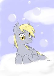 Size: 664x931 | Tagged: safe, artist:trickydick, derpy hooves, pegasus, pony, g4, female, solo