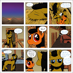 Size: 2210x2219 | Tagged: safe, artist:darkhestur, oc, oc only, oc:dark, oc:morro, pony, ask, comic, high res, tumblr, tumblr comic