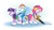 Size: 945x525 | Tagged: safe, artist:dm29, pinkie pie, rainbow dash, twilight sparkle, alicorn, earth pony, pegasus, pony, g4, winter wrap up, chainsaw, clothes, earmuffs, female, ice, ice skates, ice skating, mare, simple background, this will end in tears, transparent background, trio, twilight sparkle (alicorn), vest, weather team, winter wrap up vest