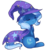 Size: 750x806 | Tagged: safe, artist:loyaldis, trixie, pony, unicorn, g4, cape, clothes, eyes closed, female, hat, simple background, solo, transparent background, trixie's cape, trixie's hat