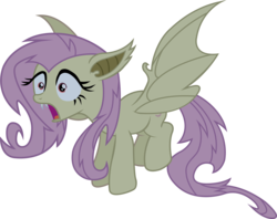 Size: 14123x11176 | Tagged: safe, artist:xhalesx, fluttershy, bats!, g4, .svg available, absurd resolution, fangs, female, flutterbat, flying, simple background, solo, transparent background, vector