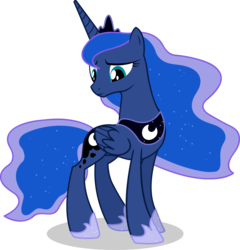 Size: 2247x2342 | Tagged: safe, artist:spaz-featherbrain, princess luna, g4, female, high res, simple background, solo, transparent background, vector