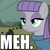 Size: 480x480 | Tagged: safe, edit, edited screencap, screencap, maud pie, g4, maud pie (episode), my little pony: friendship is magic, caption, female, image macro, meh, meme, reaction image, solo, unimpressed