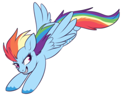 Size: 453x357 | Tagged: safe, artist:lulubell, rainbow dash, g4, female, simple background, solo, transparent background