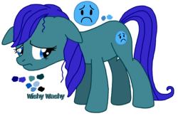 Size: 2574x1681 | Tagged: safe, artist:allthestuffilike94, oc, oc only, oc:wishy washy, earth pony, pony, ask, cutie mark, female, mare, question, sad, sad face, solo, tumblr