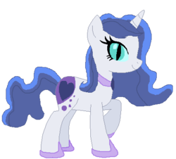 Size: 448x405 | Tagged: safe, artist:horseperson, artist:princesswaifu, oc, oc only, pony, unicorn, adoptable, adopted, base used, hoof shoes, ms paint, offspring, parent:nightmare moon, parent:shining armor, parents:shining moon, simple background, solo, transparent background