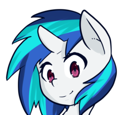 Size: 1280x1190 | Tagged: safe, artist:acharmingpony, dj pon-3, vinyl scratch, g4, female, looking at you, portrait, simple background, smiling, solo, transparent background