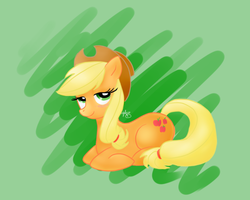 Size: 660x527 | Tagged: safe, artist:glitterypencils, applejack, g4, female, solo