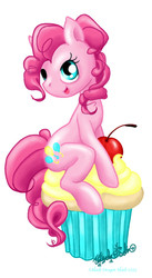 Size: 485x887 | Tagged: safe, artist:whelpsy, pinkie pie, g4, cherry, cupcake