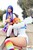 Size: 795x1200 | Tagged: safe, artist:dashcosplay, rainbow dash, twilight sparkle, human, g4, clothes, cosplay, irl, irl human, panties, photo, skirt, underwear, upskirt, white underwear