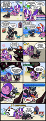 Size: 2000x5250 | Tagged: safe, artist:magerblutooth, diamond tiara, discord, oc, oc:dazzle, cat, crab, earth pony, fish, pony, comic:diamond and dazzle, g4, beach, bloated, booties, chubby, comic, drool, fat, female, filly, fishing, fishing rod, foal, freddi fish, gyorg, kid icarus, literal butthurt, luther, ocean, pain, palm tree, pianta, sand, seashell, sega, skeleton, super mario bros., super mario sunshine, super monkey ball, the legend of zelda, the legend of zelda: majora's mask, tree, umbrella, video game, weight gain