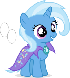 Size: 3500x3872 | Tagged: safe, artist:ambassad0r, trixie, pony, unicorn, g4, alternate universe, cute, diatrixes, female, filly, filly trixie, high res, mare, ring, simple background, solo, transparent background, vector, younger
