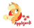 Size: 2500x2095 | Tagged: safe, artist:celipelin, artist:dfectivedvice, applejack, g4, female, grin, high res, simple background, solo, transparent background