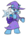 Size: 1200x1500 | Tagged: safe, artist:ramott, trixie, pony, g4, bipedal, clothes, female, robe, simple background, smiling, solo, transparent background, wand