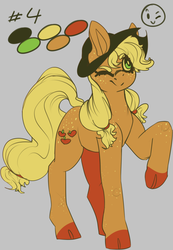 Size: 1016x1471 | Tagged: safe, artist:marshmellowcannibal, applejack, g4, cloven hooves, female, solo