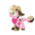 Size: 1000x1000 | Tagged: safe, artist:angei-bites, artist:monster-drool, oc, oc only, oc:vertigo, base used, chest fluff, female, freckles, horns, interspecies offspring, offspring, parent:discord, parent:pinkie pie, parents:discopie, simple background, solo, swirly eyes, transparent background