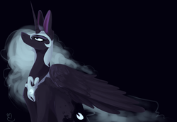 Size: 1024x704 | Tagged: safe, artist:marshmellowcannibal, nightmare moon, g4, female, solo