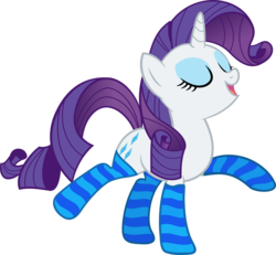 Size: 5000x4616 | Tagged: safe, artist:slb94, rarity, g4, absurd resolution, clothes, female, simple background, socks, solo, striped socks, transparent background, vector